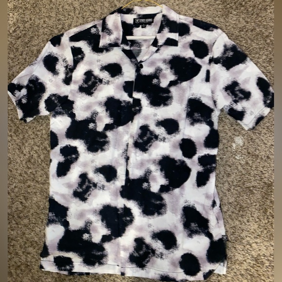 L - Stacy Adams Print Button Up - Picture 1 of 2